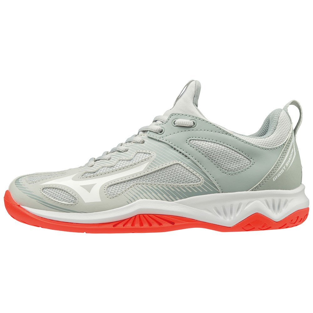 Mizuno Women's Handball Shoes GHOST SHADOW Grey/White - UQCVEOD-06